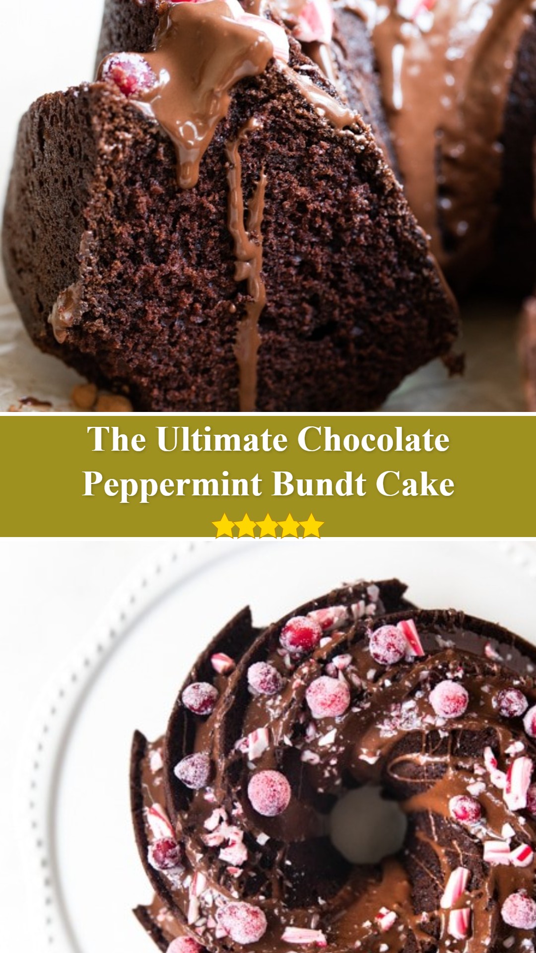 Chocolate Peppermint Bundt Cake