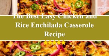 Easy Chicken and Rice Enchilada Casserole
