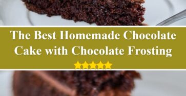 Homemade Chocolate Cake with Chocolate Frosting
