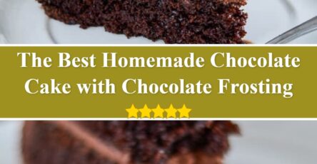 Homemade Chocolate Cake with Chocolate Frosting