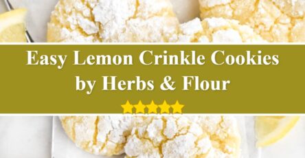 Lemon Crinkle Cookies - Herbs & Flour