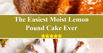 Moist Lemon Pound Cake