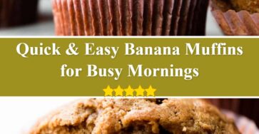 Quick & Easy Banana Muffins