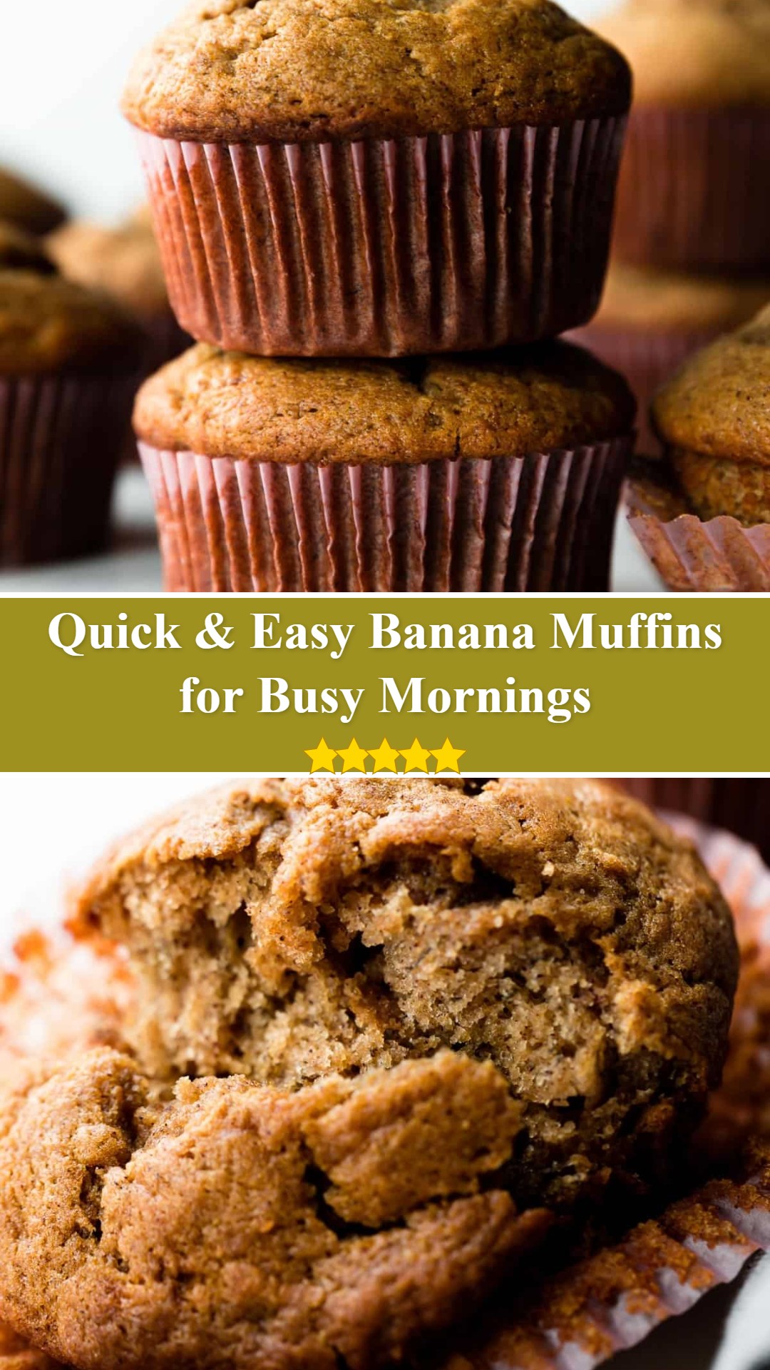 Quick & Easy Banana Muffins
